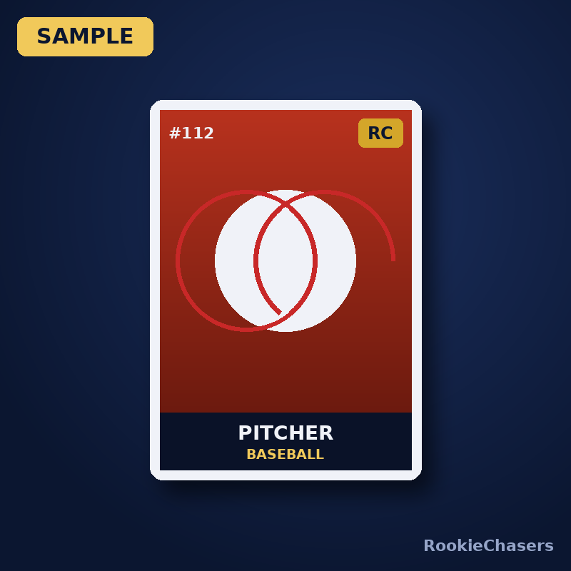2024 Chrome Rookie – Baseball Pitcher #112 (sample image)