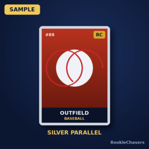 2022 Rookie Refractor – Baseball Outfielder #88 (sample image)