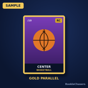 2024-25 Rookie Gold Parallel – Basketball Center /10 (sample image)