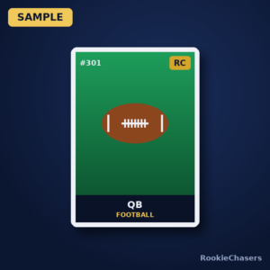 2024 Rookie Card – Football Quarterback #301 (sample image)