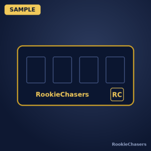 RookieChasers Card Sorting Mat (sample image)